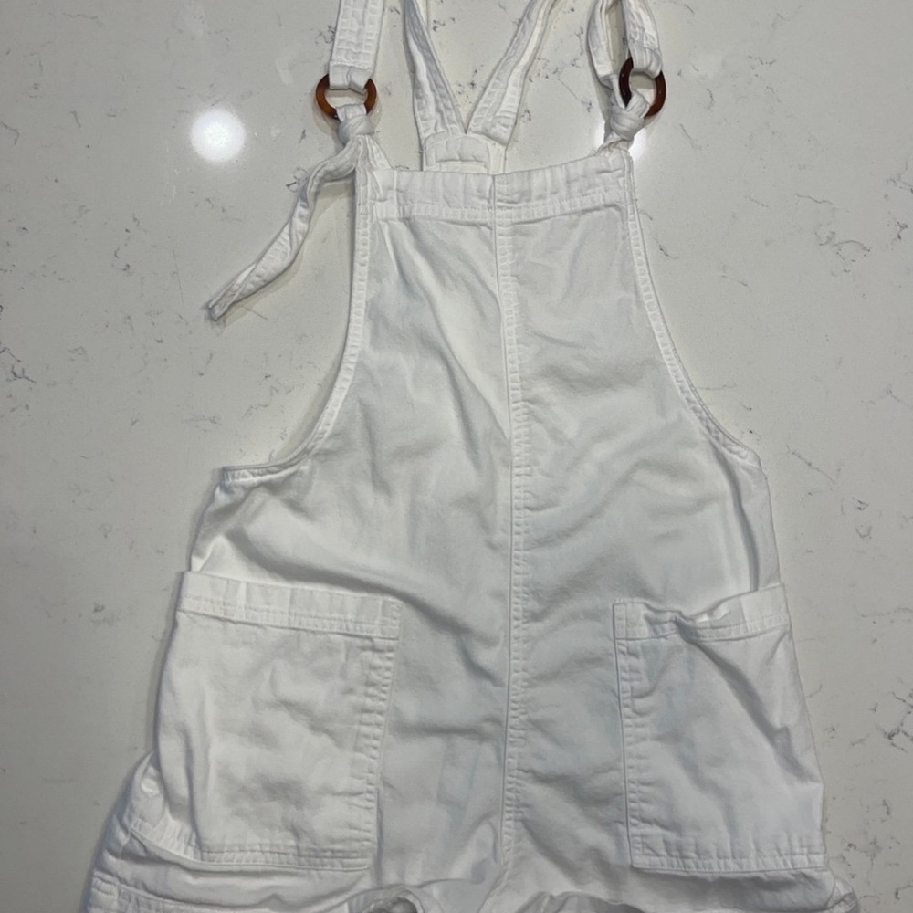 aerie White Overalls